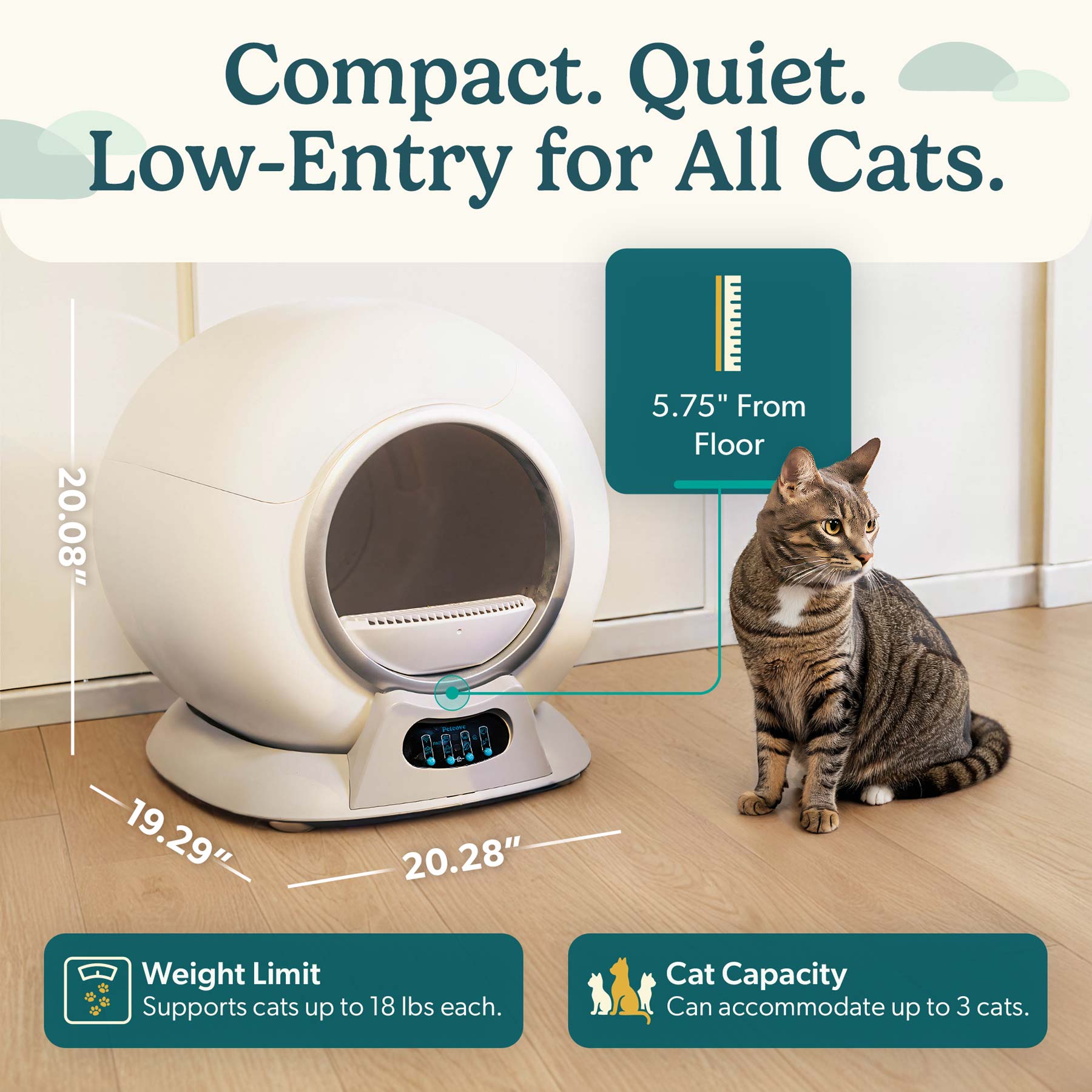 PurrTek Automatic Self-Cleaning Litter Robot for Cats – Petcove