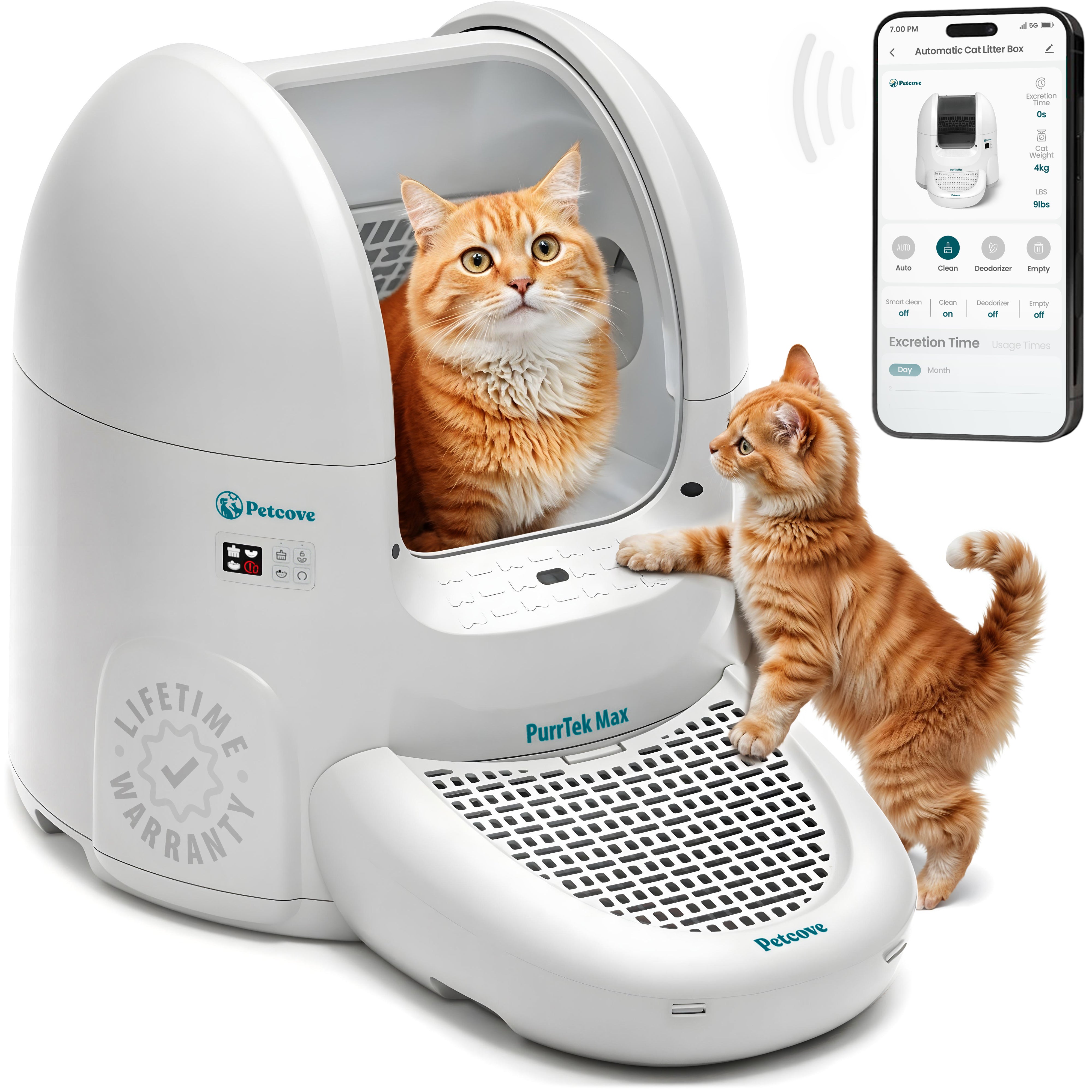 PurrTek™ Max Self-Cleaning Litter Box