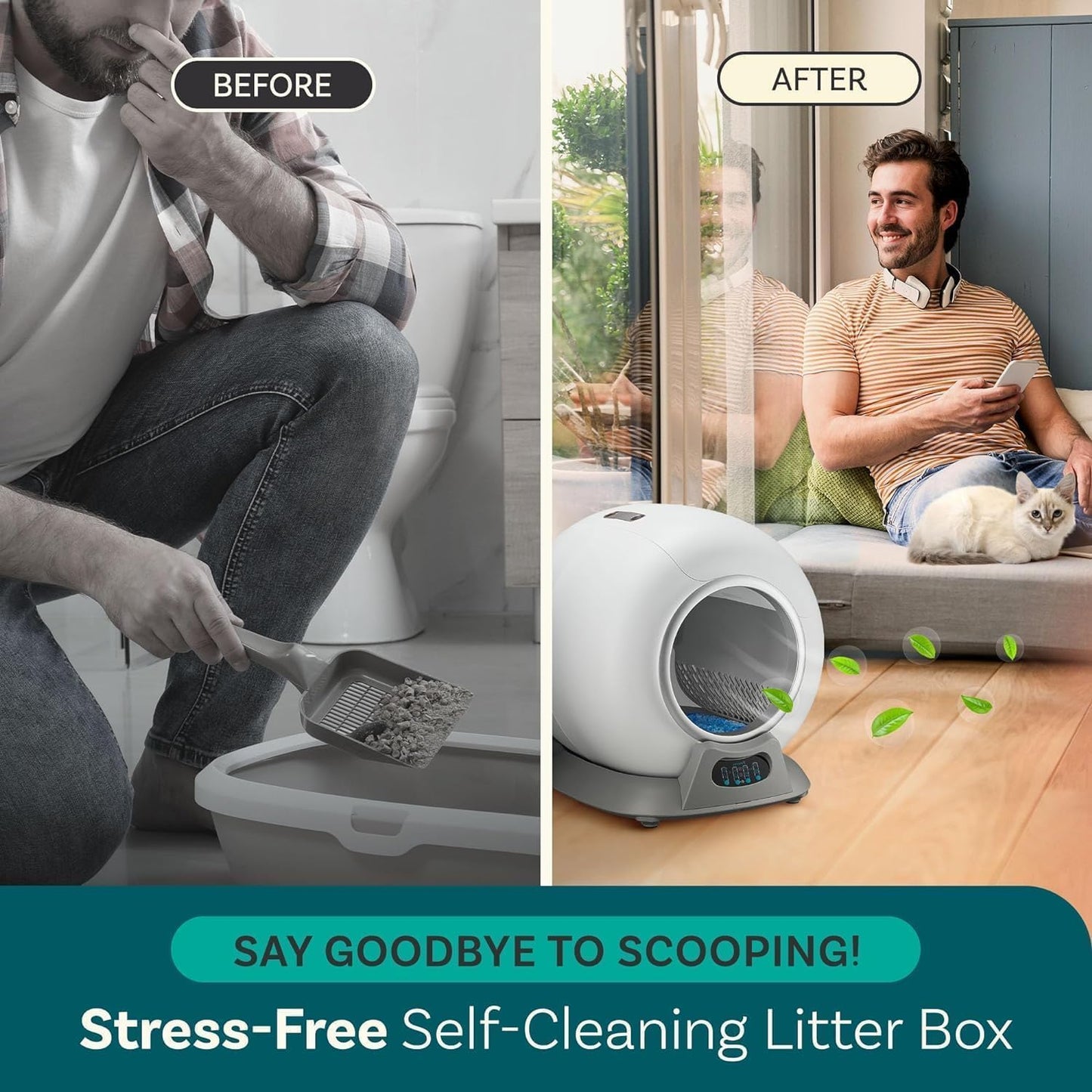 PurrTek™ Self cleaning litter box