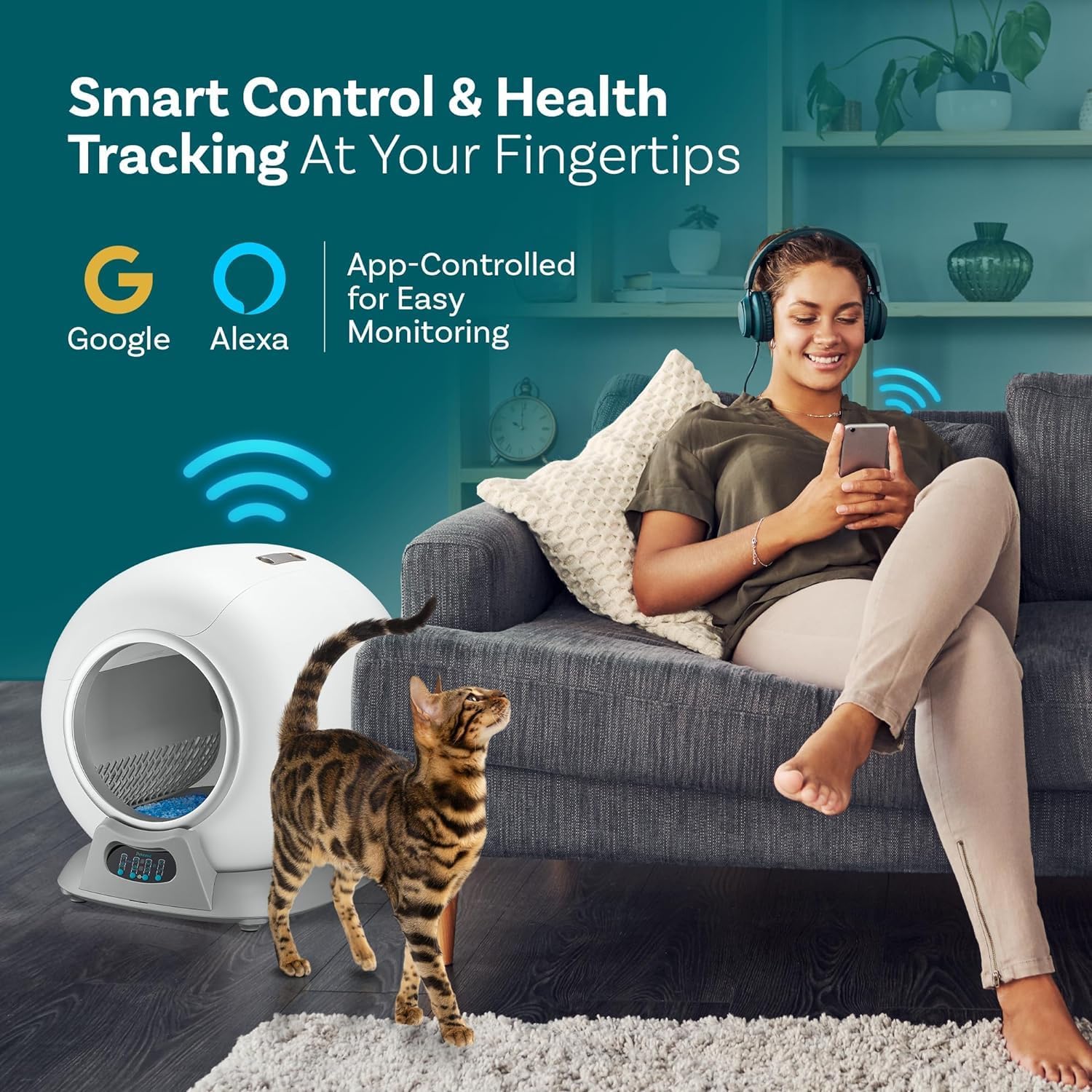 Health tracking litter box best sale