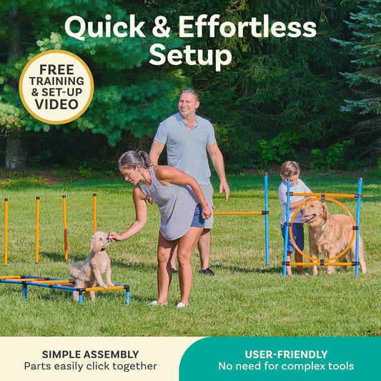 SwiftPaws™ Pro Dog Agility Course