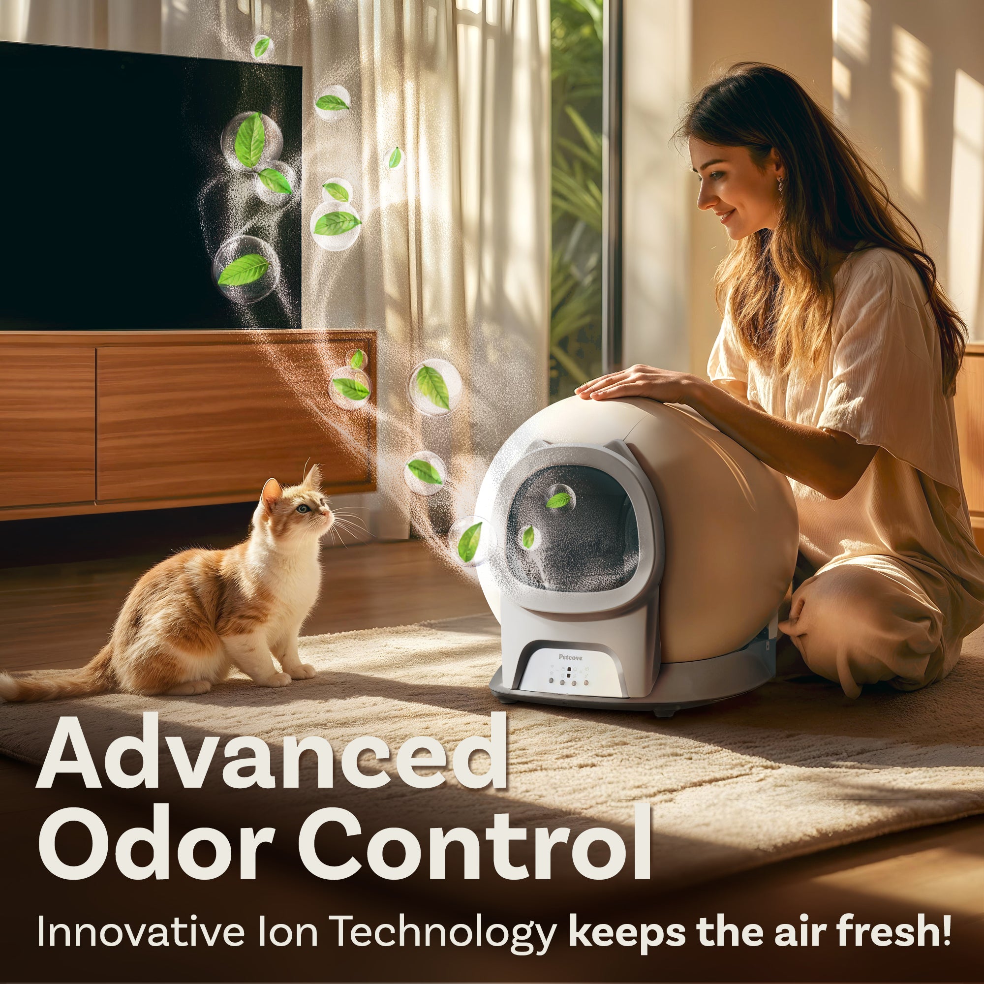 PurrTek™ Self-Cleaning Litter Box – Cat Ears Edition