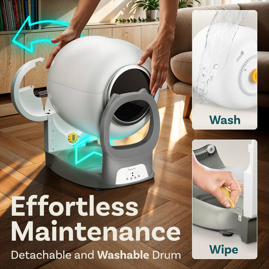 PurrTek™ Self-Cleaning Litter Box – Cat Ears Edition