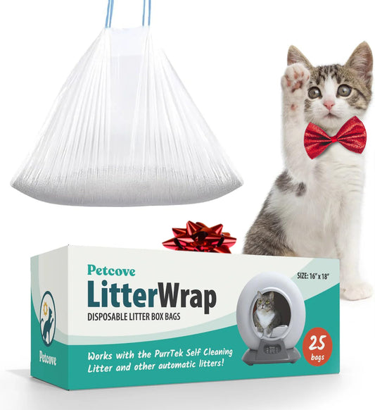 LitterWrap Premium Disposable Litter Bags (25 Count)