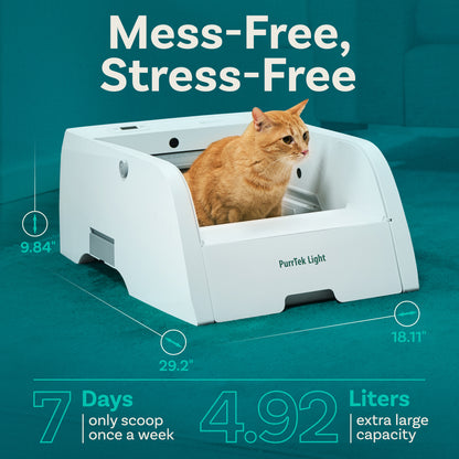 PurrTek™ Light Self-Cleaning Litter Box