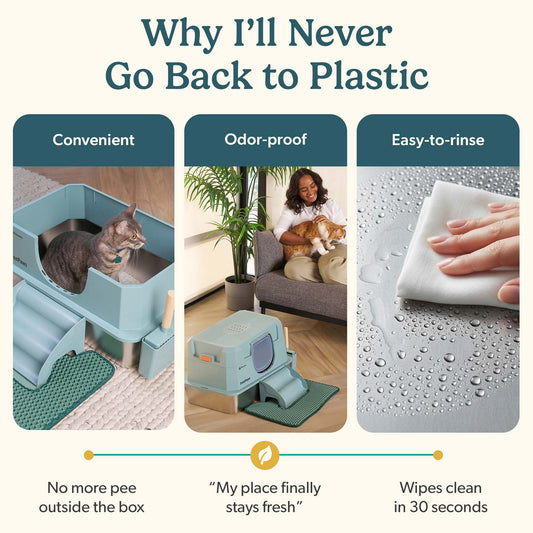 IronPaw™ Stainless Steel Litter Box