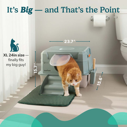 IronPaw™ Stainless Steel Litter Box