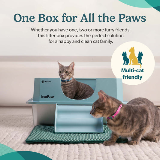 IronPaw™ Stainless Steel Litter Box