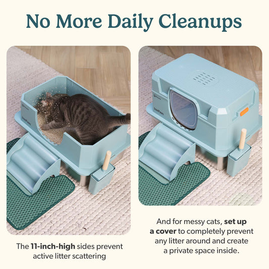 IronPaw™ Stainless Steel Litter Box