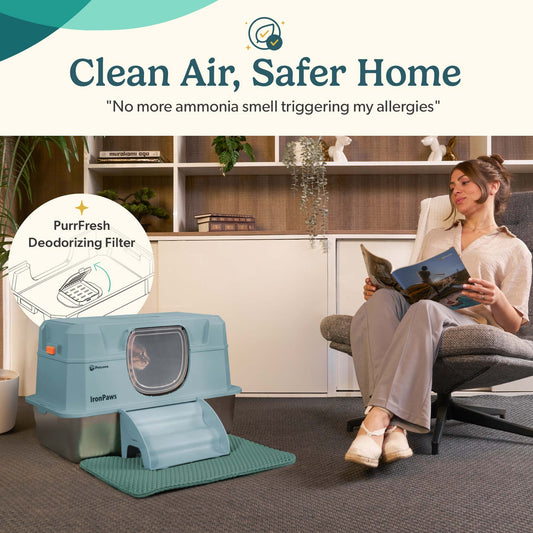 IronPaw™ Stainless Steel Litter Box