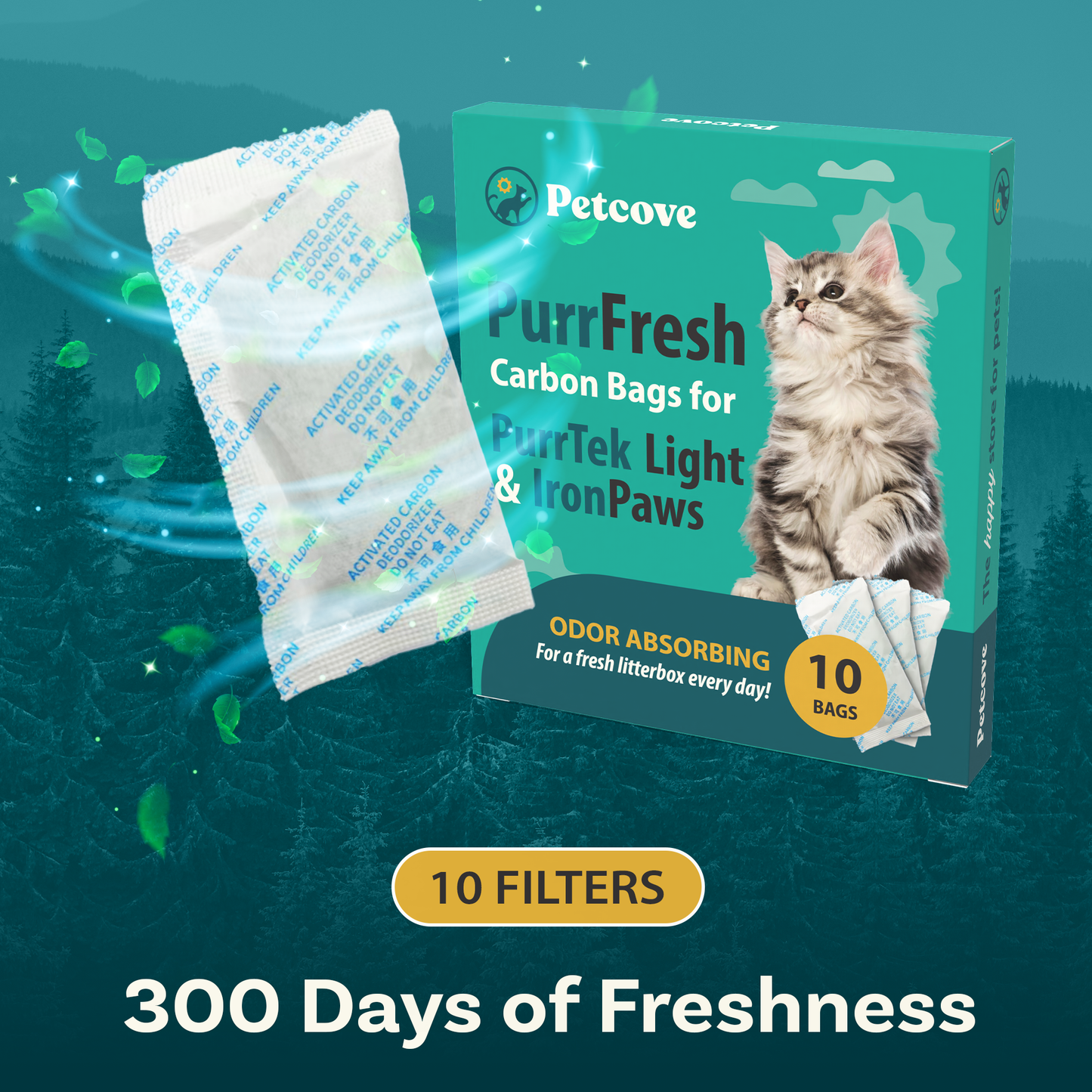 PurrFresh Carbon Deodorizer (For PurrTek Light & IronPaws)