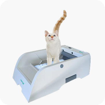 PurrTek™ Light Self-Cleaning Litter Box with 3 Liner Rolls & Carbon Deodorizers