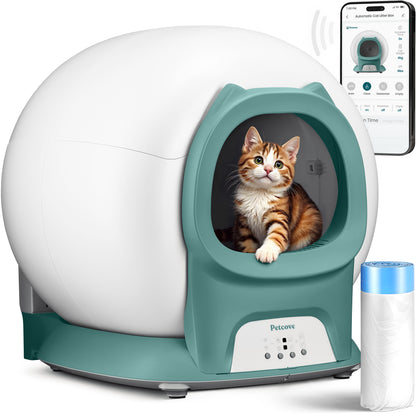 PurrTek™ Self Cleaning Litter Box - Cat Ears Edition